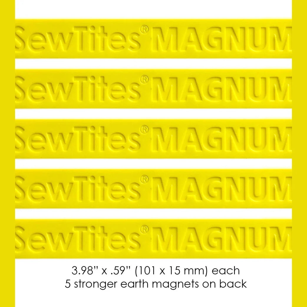 SewTites Magnum magnetic sewing pin, front view showing the four inch bar - The Fabric Hut