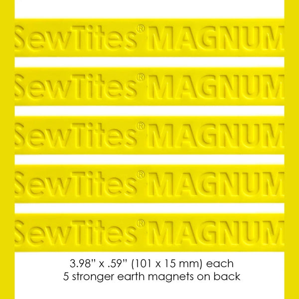 SewTites Magnum magnetic sewing pin, front view showing the four inch bar - The Fabric Hut