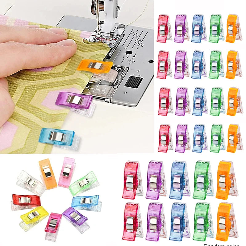 Mini Sewing Clips The Fabric Hut Colorful Quilting Clips - Pack of 50