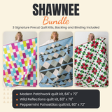 Shawnee Bundle - Modern Patchwork, Wild Reflections and Peppermint Poinsettias quilts - photo 1 of 19 - The Fabric Hut