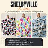Shelbyville Bundle - Stars at Sea, Modern Patchwork and Wild Reflections quilts - photo 1 of 19 - The Fabric Hut