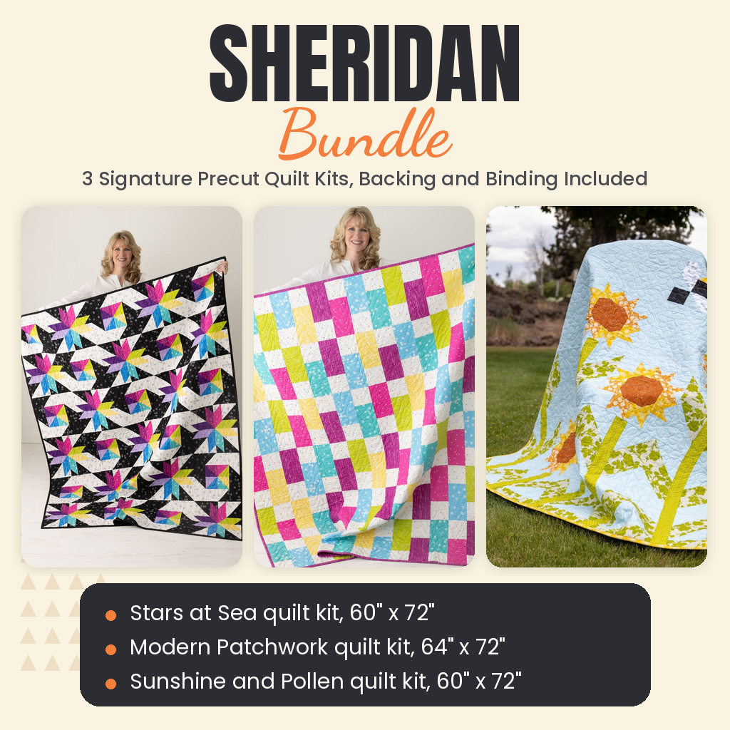Sheridan Bundle - Stars at Sea, Modern Patchwork and Sunshine and Pollen quilts - photo 1 of 19 - The Fabric Hut