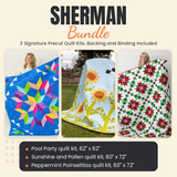 Sherman Bundle - Pool Party, Sunshine and Pollen and Peppermint Poinsettias quilts - photo 1 of 19 - The Fabric Hut