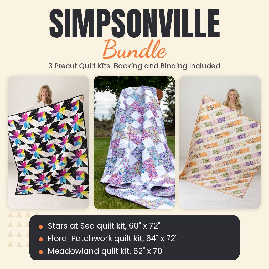 Simpsonville Bundle - Stars at Sea, Floral Patchwork and Meadowland quilts - photo 1 of 19 - The Fabric Hut