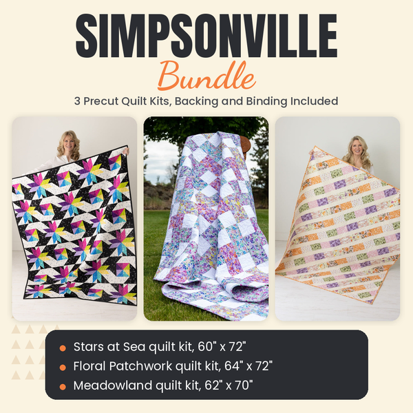 Simpsonville Bundle - Stars at Sea, Floral Patchwork and Meadowland quilts - photo 1 of 19 - The Fabric Hut