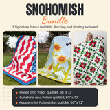 Snohomish Bundle - Honor and Valor, Sunshine and Pollen and Peppermint Poinsettias quilts - photo 1 of 19 - The Fabric Hut