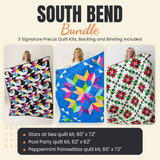 South Bend Bundle - Stars at Sea, Pool Party and Peppermint Poinsettias quilts - photo 1 of 19 - The Fabric Hut