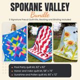 Spokane Valley Bundle - Pool Party, Honor and Valor and Sunshine and Pollen quilts - photo 1 of 19 - The Fabric Hut