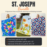 St. Joseph Bundle - Pool Party, Sunshine and Pollen and Because of the Brave quilts - photo 1 of 19 - The Fabric Hut