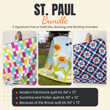 St. Paul Bundle - Modern Patchwork, Sunshine and Pollen and Because of the Brave quilts - photo 1 of 19 - The Fabric Hut