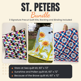 St. Peters Bundle - Stars at Sea, Sunshine and Pollen and Because of the Brave quilts - photo 1 of 19 - The Fabric Hut