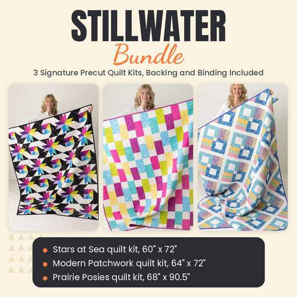 Stillwater Bundle - Stars at Sea, Modern Patchwork and Prairie Posies quilts - photo 1 of 19 - The Fabric Hut