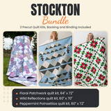 Stockton Bundle - Floral Patchwork, Wild Reflections and Peppermint Poinsettias quilts - photo 1 of 19 - The Fabric Hut