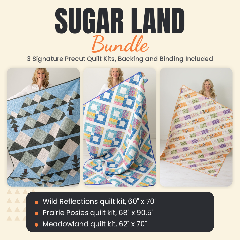 Sugar Land Bundle - Wild Reflections, Prairie Posies and Meadowland quilts - photo 1 of 19 - The Fabric Hut