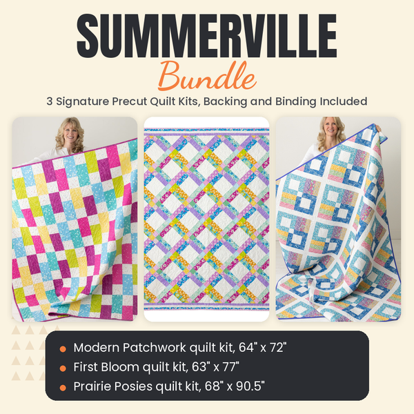 Summerville Bundle - Modern Patchwork, First Bloom and Prairie Posies quilts - photo 1 of 19 - The Fabric Hut