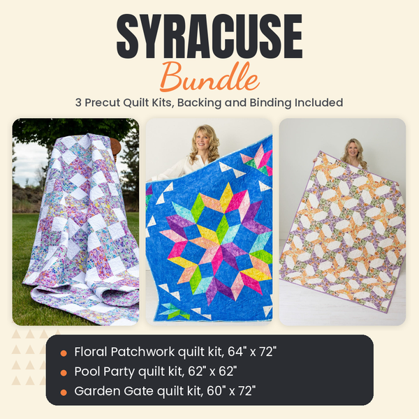 Syracuse Bundle - Floral Patchwork, Pool Party and Garden Gate quilts - photo 1 of 19 - The Fabric Hut