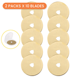 Rotary Cutter Blades, 60mm Titanium Coated, 20 Blades - 2 packs x 10 blades - photo 1 of 3 - The Fabric Hut