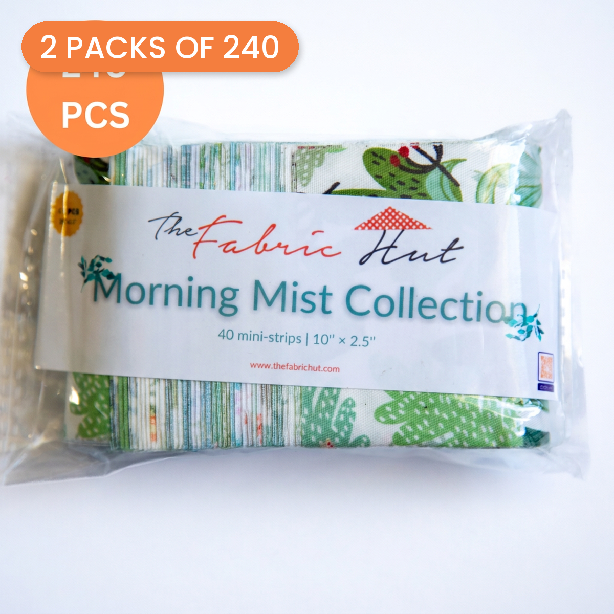 2.5" x 10" Mini Strips 480pcs - Morning Mist Collection - 2 packs of 240 - photo 1 of 3 - The Fabric Hut