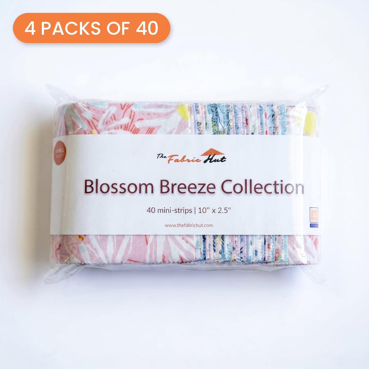 2.5" x 10" Mini Strips 160pcs - Blossom Breeze Collection - 4 packs of 40 - photo 1 of 3 - The Fabric Hut