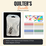 Rotary Cutter Replacement Washers, 10 Pack + Seam Rippers, 20 Pack Bundle - what is in the bundle - photo 1 of 3 - The Fabric Hut