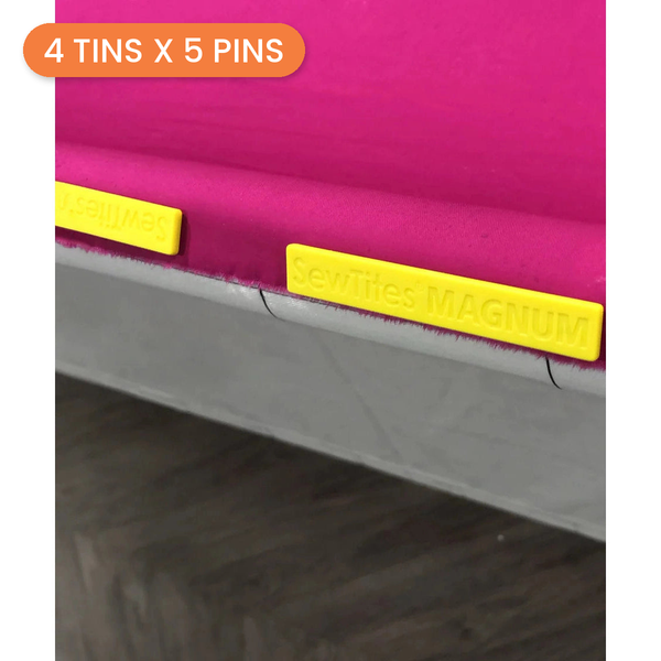 SewTites Magnum Magnetic Pins, 20 Pins - Longarm Quilting Magnets - 4 tins x 5 pins - photo 1 of 3 - The Fabric Hut