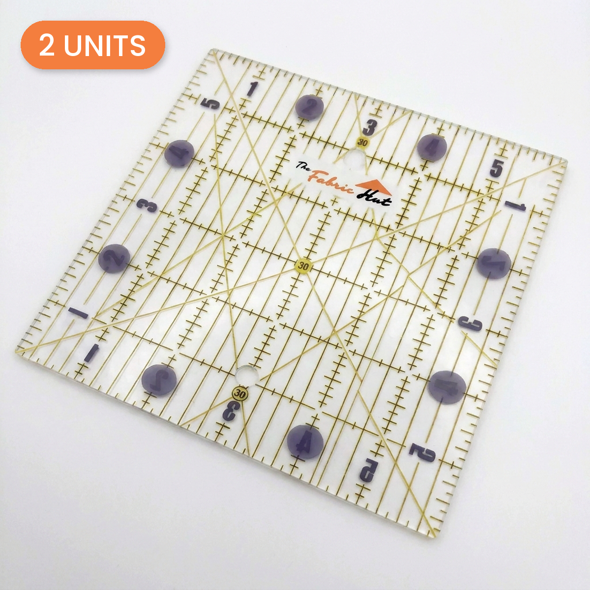 The Fabric Hut 6in Square Ruler - 2 Units - 2 units - photo 1 of 3 - The Fabric Hut