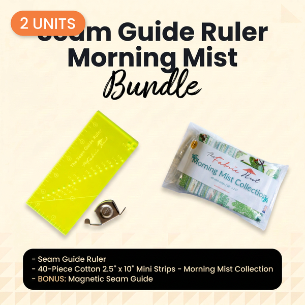Seam Guide Ruler Bundle with Morning Mist Mini Strips - 2 Units - 2 units - photo 1 of 3 - The Fabric Hut