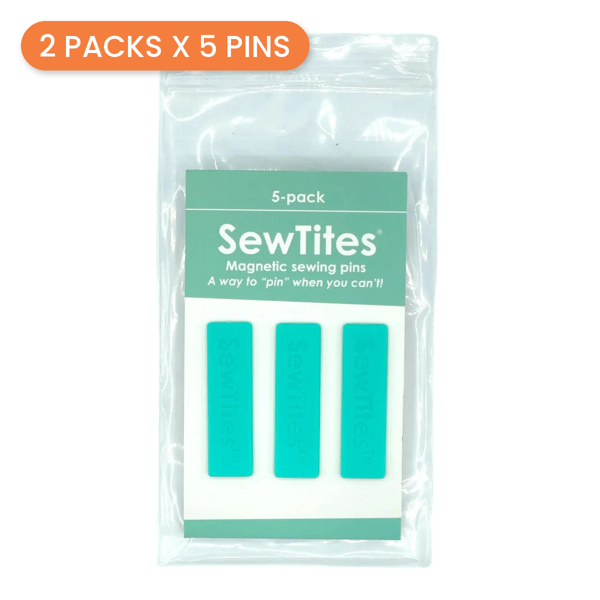 SewTites Originals Magnetic Pins, 10 Pins - 2 packs x 5 pins - photo 1 of 3 - The Fabric Hut