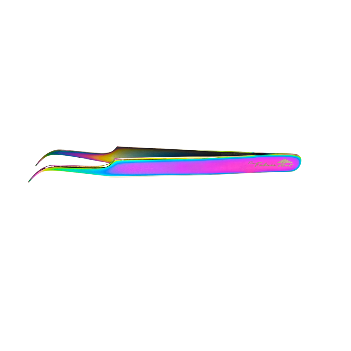 The Fabric Hut Titanium-Coated Swiss Style Angled Tweezers - Precision Grip for Detail Work - The Fabric Hut