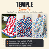 Temple Bundle - Honor and Valor, Because of the Brave and Prairie Posies quilts - photo 1 of 19 - The Fabric Hut