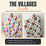 The Villages Bundle - Modern Patchwork and Peppermint Poinsettias quilts - photo 1 of 13 - The Fabric Hut