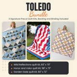 Toledo Bundle - Wild Reflections, Honor and Valor and Garden Gate quilts - photo 1 of 19 - The Fabric Hut