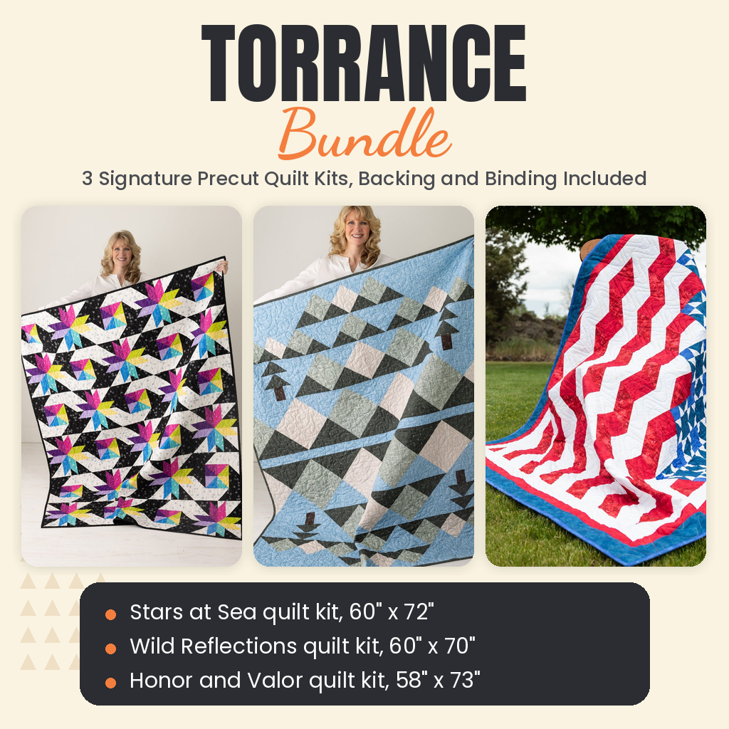 Torrance Bundle - Stars at Sea, Wild Reflections and Honor and Valor quilts - photo 1 of 19 - The Fabric Hut
