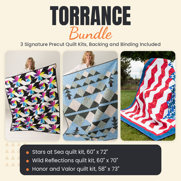 Torrance Bundle - Stars at Sea, Wild Reflections and Honor and Valor quilts - photo 1 of 19 - The Fabric Hut