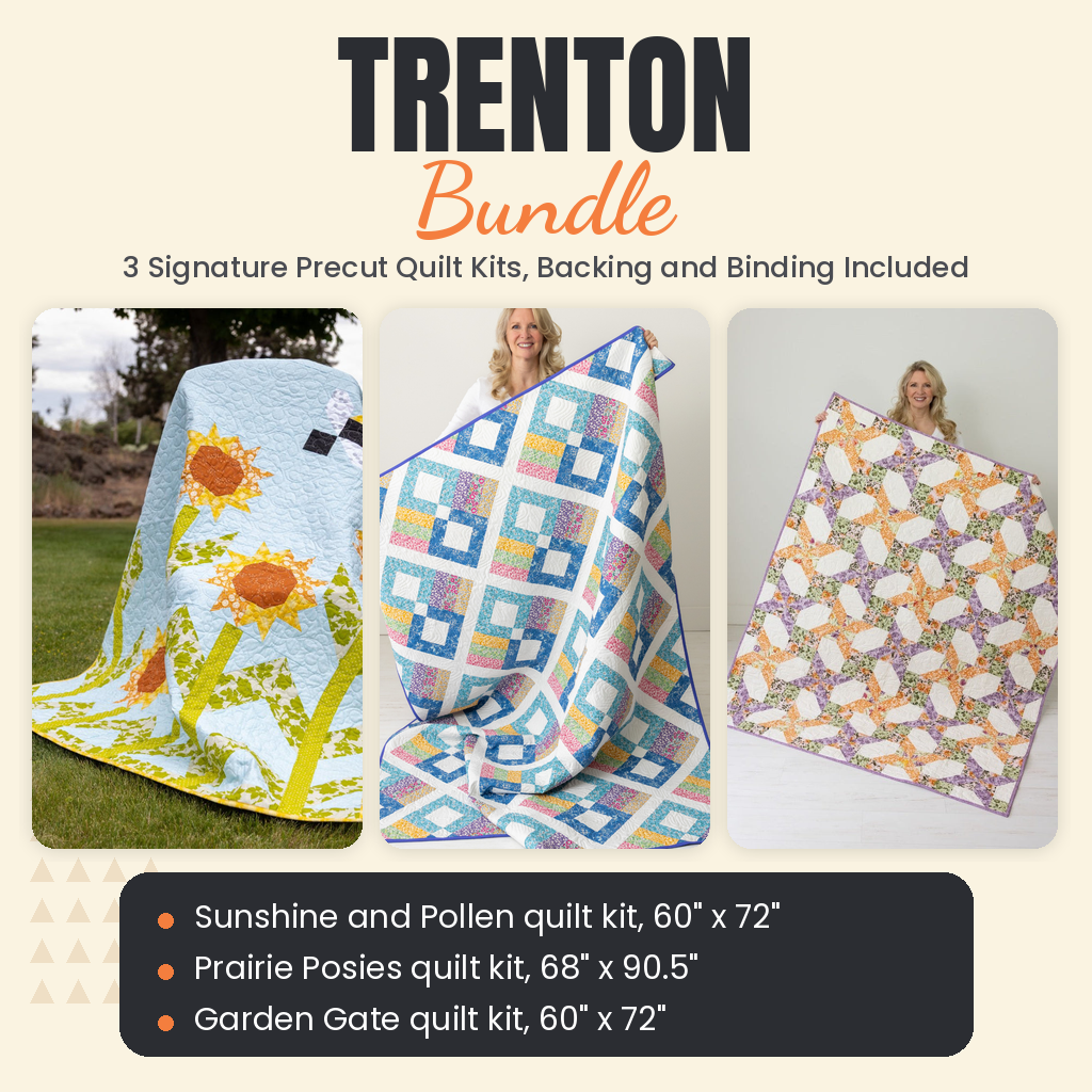 Trenton Bundle - Sunshine and Pollen, Prairie Posies and Garden Gate quilts - photo 1 of 19 - The Fabric Hut