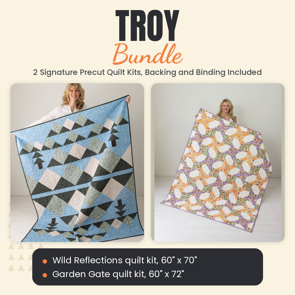 Troy Bundle - Wild Reflections and Garden Gate quilts - photo 1 of 13 - The Fabric Hut