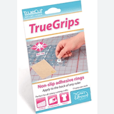TrueCut Cutting Bundle, 45mm My Comfort Ergo Cutter, 10 Titanium Blades, 3 x 8 inch Rectangle Ruler and TrueGrips - TrueCut TrueGrips non-slip ruler grips pack - photo 5 of 5 - The Fabric Hut