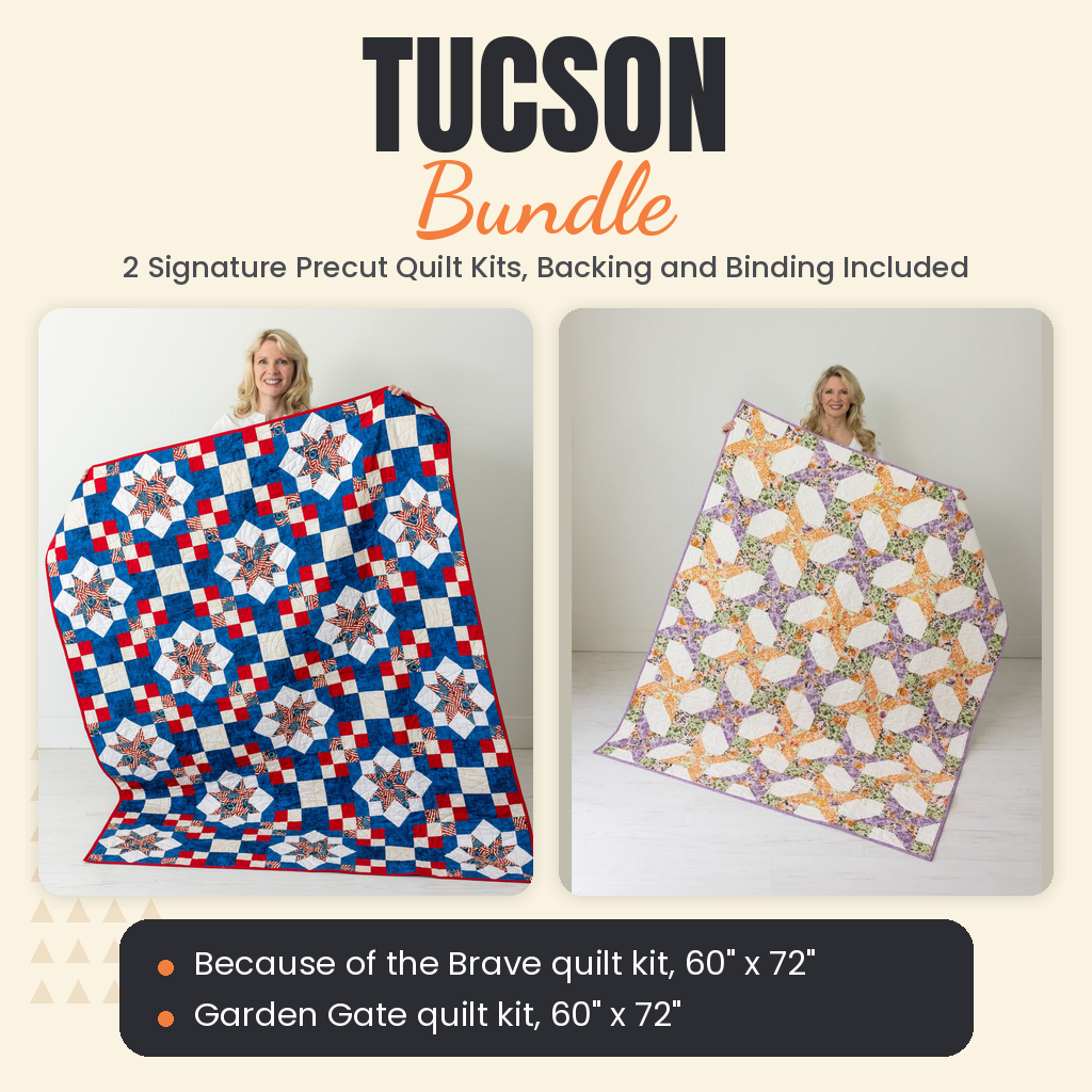 Tucson Bundle - Because of the Brave and Garden Gate quilts - photo 1 of 13 - The Fabric Hut