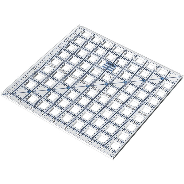 TrueCut Cutting Bundle, 45mm My Comfort Ergo Cutter, 10 Titanium Blades, 9.5 inch Square Ruler and TrueGrips - TrueCut 9.5" x 9.5" Square Quilting Ruler - photo 4 of 5 - The Fabric Hut