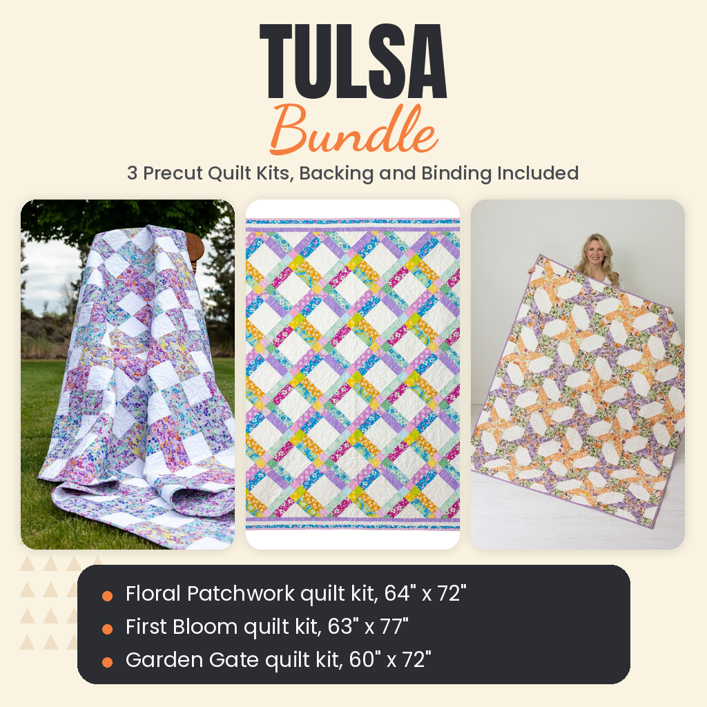 Tulsa Bundle - Floral Patchwork, First Bloom and Garden Gate quilts - photo 1 of 19 - The Fabric Hut