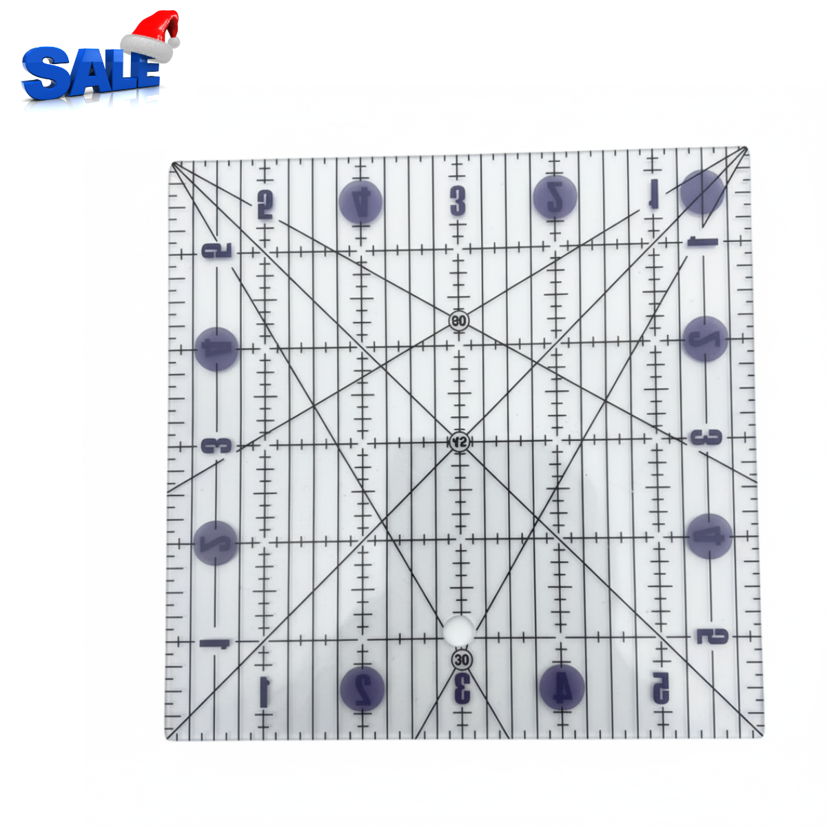 The Fabric Hut 6in Square Ruler