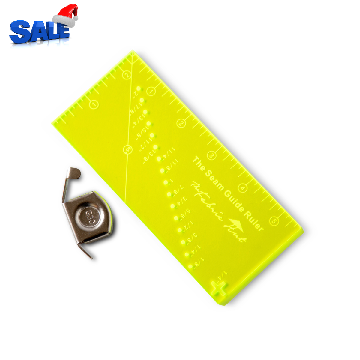 The Fabric Hut Seam Guide Ruler + FREE Magnetic Seam Guide