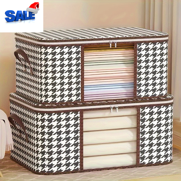 2pcs(set) Storage Bags With Window, 50L + 75L - Large Capacity & High-Quality