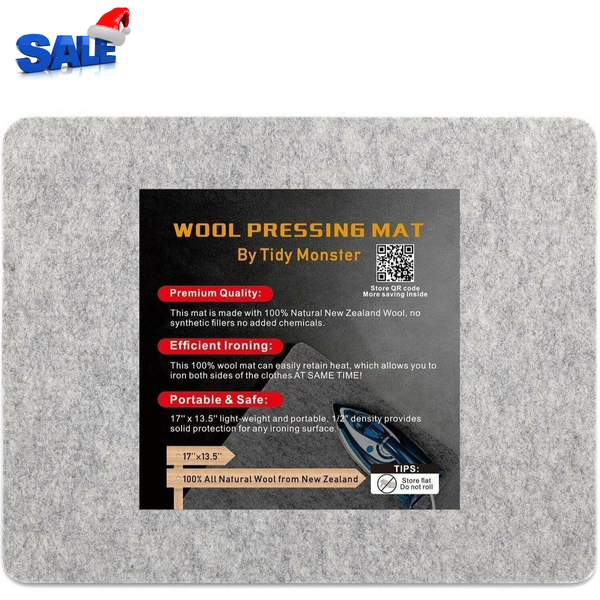 100% Wool Ironing Mat - Wool Pressing Mat 17" x 13.5"
