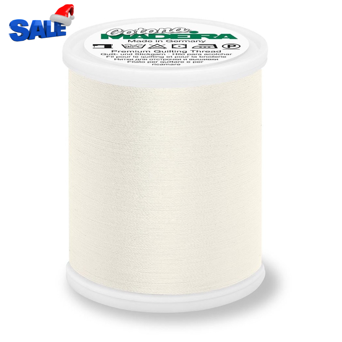 Madeira Cotona 50 WT Quilting & Sewing Thread- 1100yd - 752 Off White