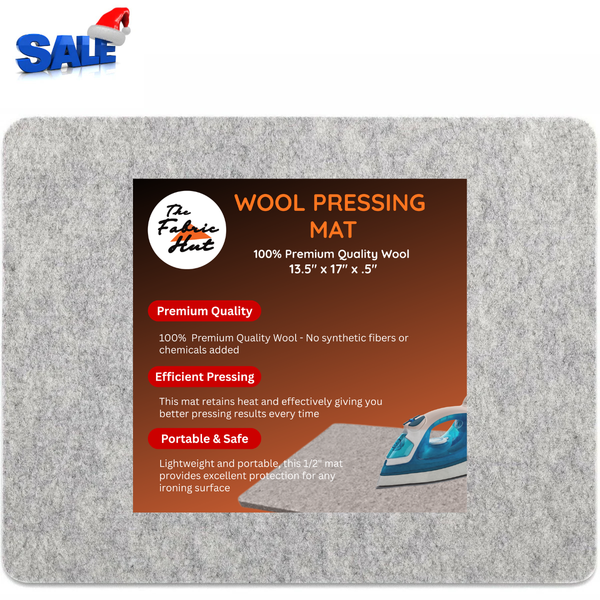 100% Wool Ironing Mat - Wool Pressing Mat 17" x 13.5"