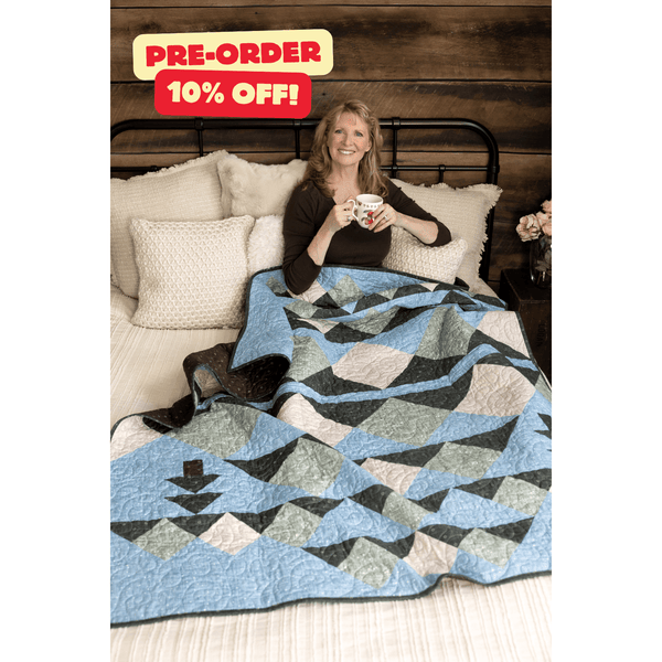 Wild Reflections Quilting Kit - Pre-Cut with Complete Backing & Binding - 60x70 inches Finished Size - Perfect for Advanced Beginners