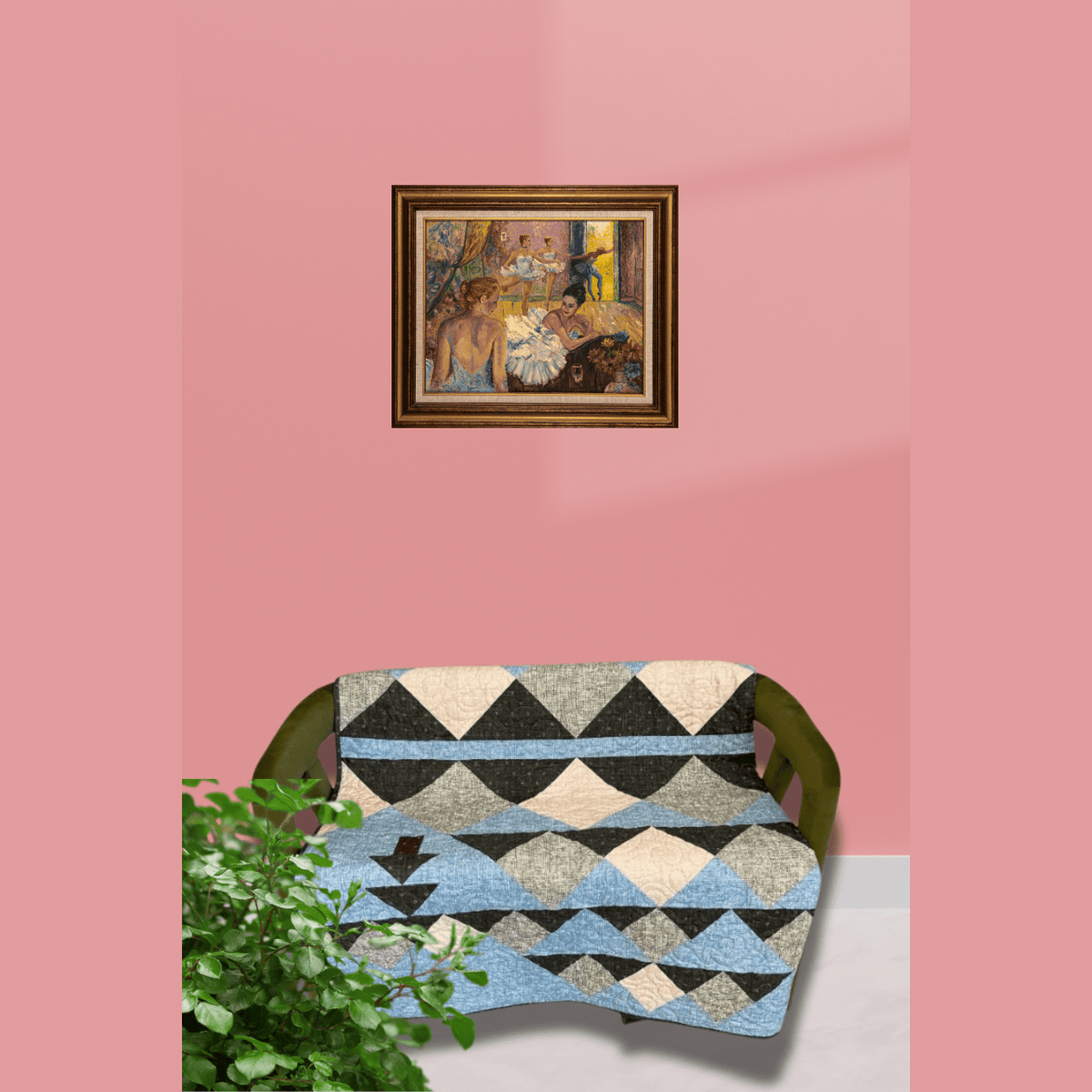 Wild Reflections Quilting Kit - Pre-Cut with Complete Backing & Binding - 60x70 inches Finished Size - Perfect for Advanced Beginners