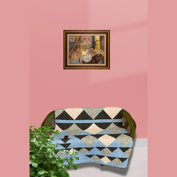 Wild Reflections Quilting Kit - Pre-Cut with Complete Backing & Binding - 60x70 inches Finished Size - Perfect for Advanced Beginners