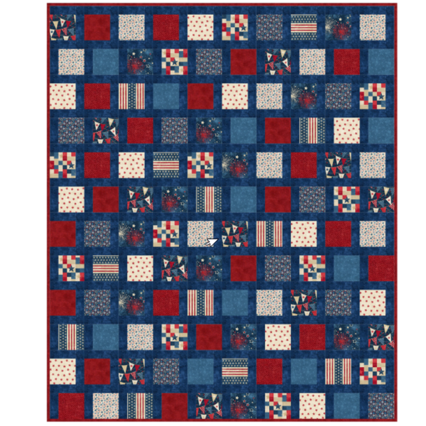 Heartland Home Quilting Kit - Pre-Cut with Complete Backing & Binding - Experienced Beginner - Two Options: 60x72 inches or 84x96 inches Finished Size